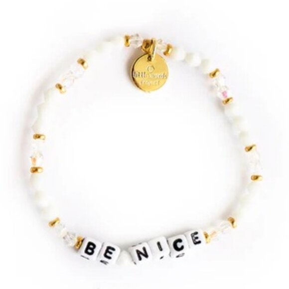 Little Words Project Jewelry - Be Nice Bracelet, Little Words and Ban.do Collaboration. New